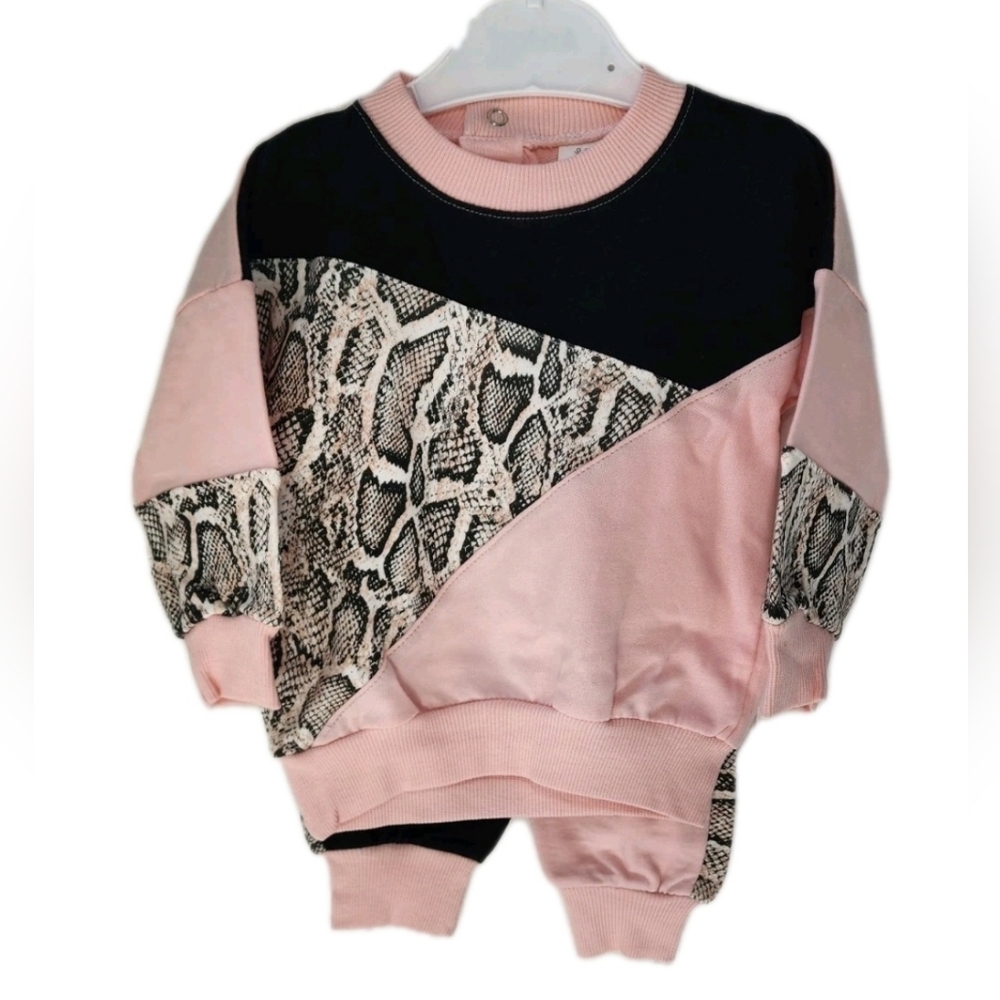 Baby Toddler Girl 2-Pc Set Long Sleeve Sweatshirt w/Pants Size 3-6 Months